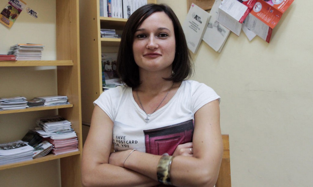 Hanna Miadzvedzveda, voluntaria del Área de Educación