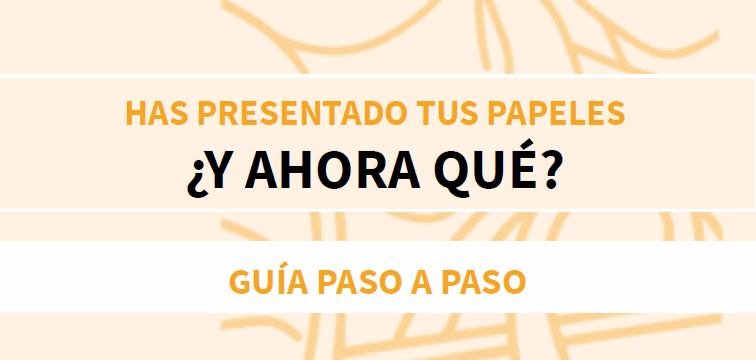 Has presentado los papeles ¿y ahora qué? Guía informativa sobre el proceso de regularización